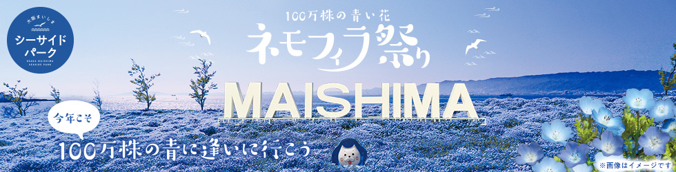 ネモフィラ祭り｜大阪まいしまシーサイドパーク